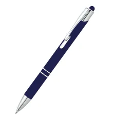 Ручка металлическая Ingrid софт-тач, темно-синяя