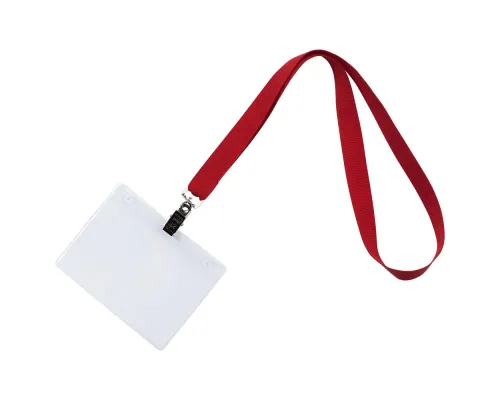 Лента для бейджа Neckband, красная Лента для бейджа Neckband, красная