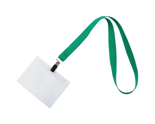Лента для бейджа Neckband, зеленая Лента для бейджа Neckband, зеленая