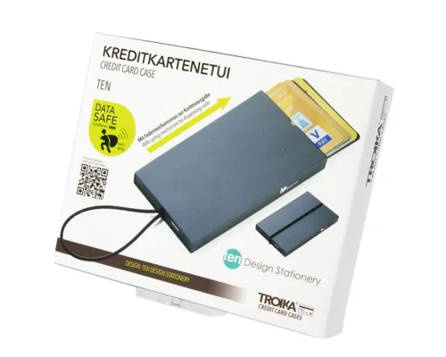 Футляр для карт Ten, черный Футляр для карт Ten, черный