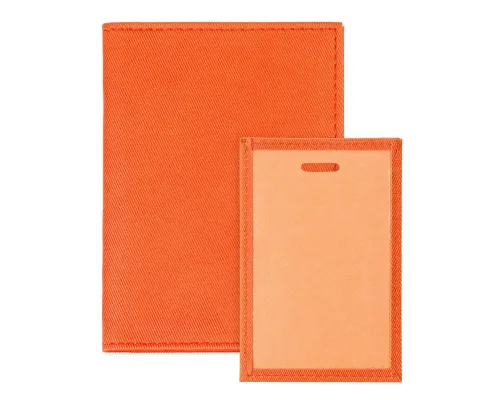Обложка для автодокументов Twill, оранжевая