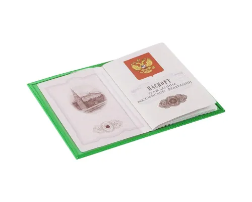 Обложка для паспорта Twill, зеленая