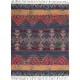Плед Navajo, сине-бордовый