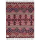 Плед Navajo, сине-бордовый