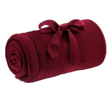 Плед Chess Queen, бордовый