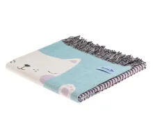 Плед детский Cat, голубой