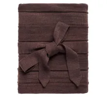 Плед Pleat, коричневый