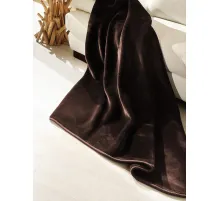 Плюшевый плед DeLuxe, корица