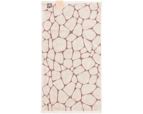 Полотенце Giraffe, малое, бежевое с бордовым