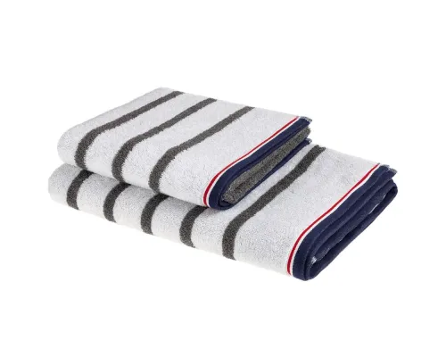 Полотенце Athleisure Strip Medium, белое Полотенце Athleisure Strip Medium, белое