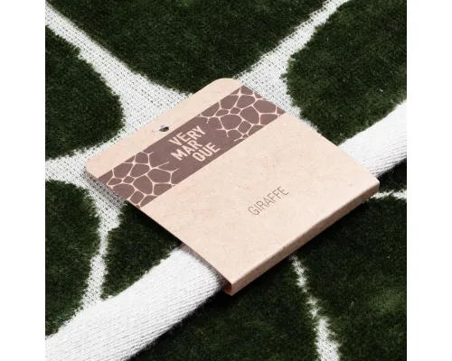 Полотенце Giraffe, большое, бежевое с зеленым