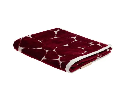 Полотенце Giraffe, малое, бежевое с бордовым