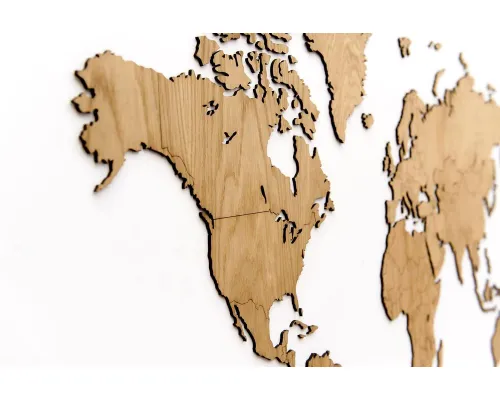 Деревянная карта мира World Map Wall Decoration Exclusive, дуб Деревянная карта мира World Map Wall Decoration Exclusive, дуб