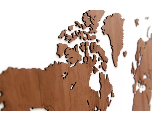 Деревянная карта мира World Map Wall Decoration Exclusive, красное дерево Деревянная карта мира World Map Wall Decoration Exclusive, красное дерево