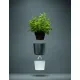 Горшок для растений Flowerpot, фарфоровый, серый