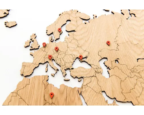 Деревянная карта мира World Map Wall Decoration Exclusive, дуб Деревянная карта мира World Map Wall Decoration Exclusive, дуб