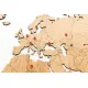 Деревянная карта мира World Map Wall Decoration Exclusive, дуб