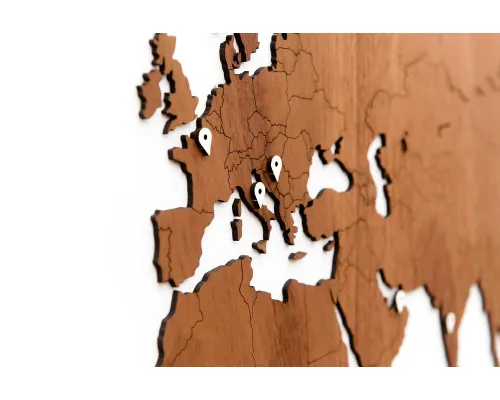 Деревянная карта мира World Map Wall Decoration Exclusive, красное дерево Деревянная карта мира World Map Wall Decoration Exclusive, красное дерево