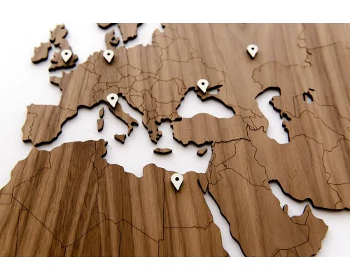 Деревянная карта мира World Map Wall Decoration Exclusive, орех Деревянная карта мира World Map Wall Decoration Exclusive, орех