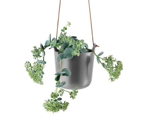 Горшок для растений Flowerpot, подвесной, серый