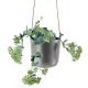 Горшок для растений Flowerpot, подвесной, серый