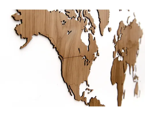 Деревянная карта мира World Map Wall Decoration Exclusive, орех Деревянная карта мира World Map Wall Decoration Exclusive, орех