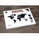 Деревянная карта мира World Map Wall Decoration Large, черная