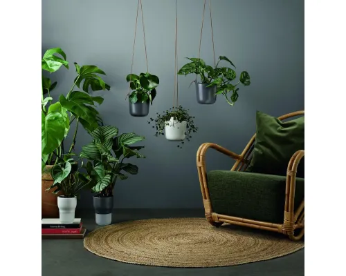 Горшок для растений Flowerpot, подвесной, серый