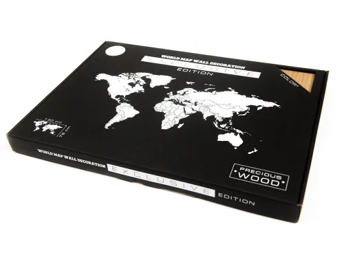 Деревянная карта мира World Map Wall Decoration Exclusive, дуб Деревянная карта мира World Map Wall Decoration Exclusive, дуб