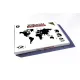 Деревянная карта мира World Map Wall Decoration Large, коричневая