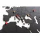 Деревянная карта мира World Map True Puzzle Large, черная
