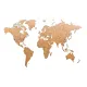 Деревянная карта мира World Map True Puzzle Large, коричневая