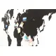 Деревянная карта мира World Map True Puzzle Large, черная