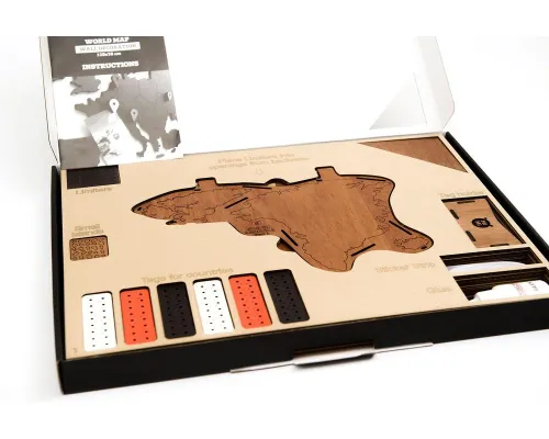 Деревянная карта мира World Map Wall Decoration Exclusive, красное дерево Деревянная карта мира World Map Wall Decoration Exclusive, красное дерево