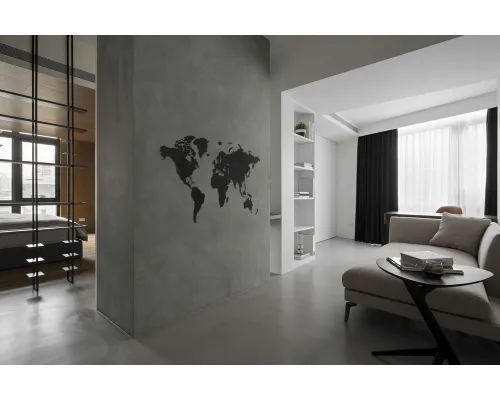 Деревянная карта мира World Map True Puzzle Large, черная Деревянная карта мира World Map True Puzzle Large, черная