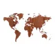 Деревянная карта мира World Map Wall Decoration Exclusive, красное дерево