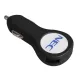 Автомобильное зарядное устройство с подсветкой Logocharger Slim, черное