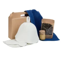 Набор Russian SPA, с синим полотенцем Набор Russian SPA, с синим полотенцем