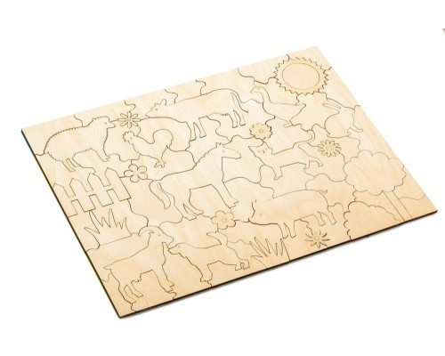 Развивающий эко-пазл Wood Games, ферма Развивающий эко-пазл Wood Games, ферма
