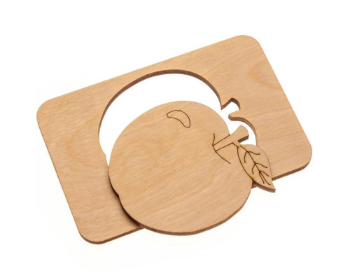 Карточки-раскраски Wood Games, фрукты Карточки-раскраски Wood Games, фрукты