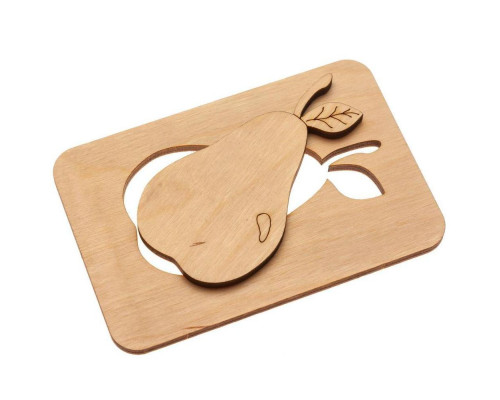 Карточки-раскраски Wood Games, фрукты Карточки-раскраски Wood Games, фрукты