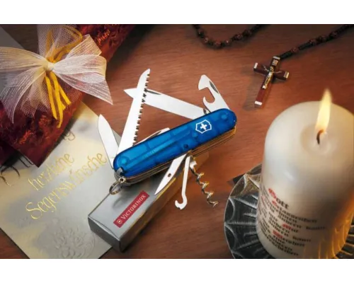 Офицерский нож Huntsman 91, прозрачный синий Офицерский нож Huntsman 91, прозрачный синий