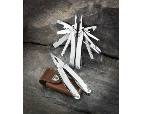 Мультитул SwissTool Spirit XC с поворотным механизмом, в кожаном чехле Мультитул SwissTool Spirit XC с поворотным механизмом, в кожаном чехле