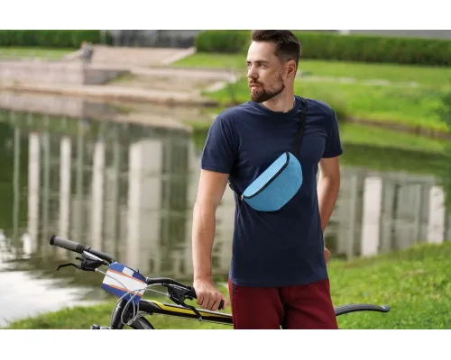 Поясная сумка Unit Handy Dandy, синяя Поясная сумка Unit Handy Dandy, синяя