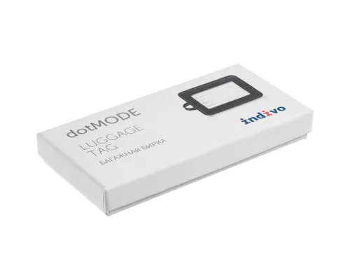 Багажная бирка dotMODE, черная Багажная бирка dotMODE, черная