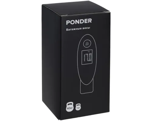 Дорожные весы Ponder, белые Дорожные весы Ponder, белые