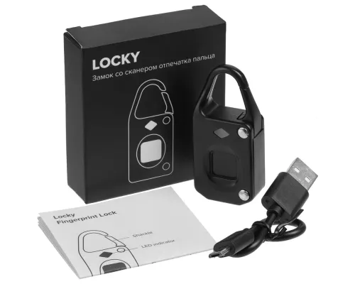 Замок биометрический Locky, черный