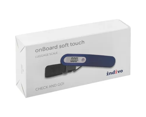 Дорожные весы onBoard Soft Touch, синие Дорожные весы onBoard Soft Touch, синие