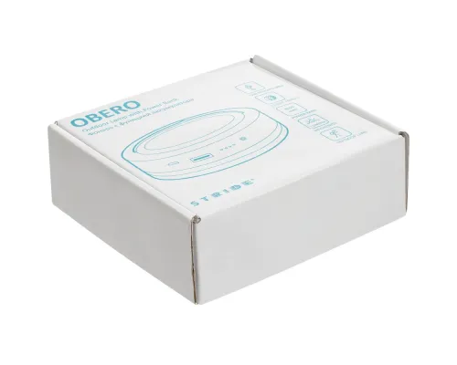 Фонарь с функцией аккумулятора Obero, белый с черным Фонарь с функцией аккумулятора Obero, белый с черным
