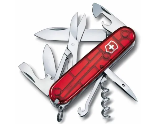 Офицерский нож CLIMBER 91, прозрачный красный Офицерский нож CLIMBER 91, прозрачный красный